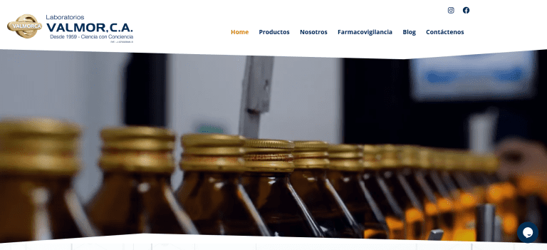 Sitio web de Laboratorios Valmorca
