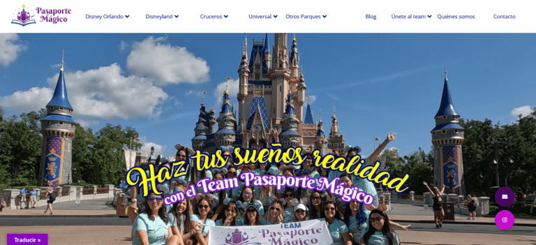 Sitio web de Pasaporte M&aacute;gico